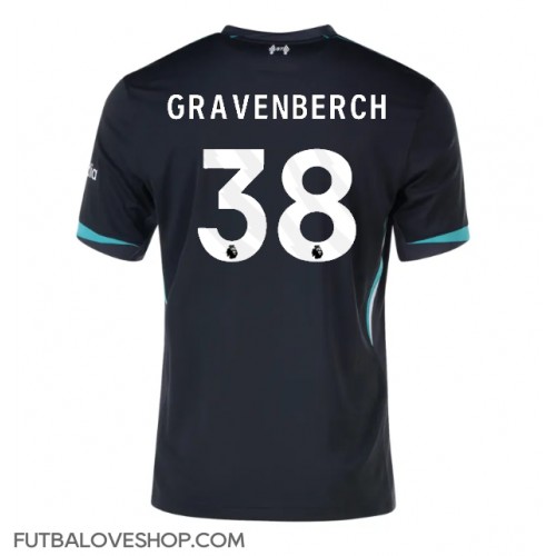 Dres Liverpool Ryan Gravenberch #38 Preč 2024-25 Krátky Rukáv